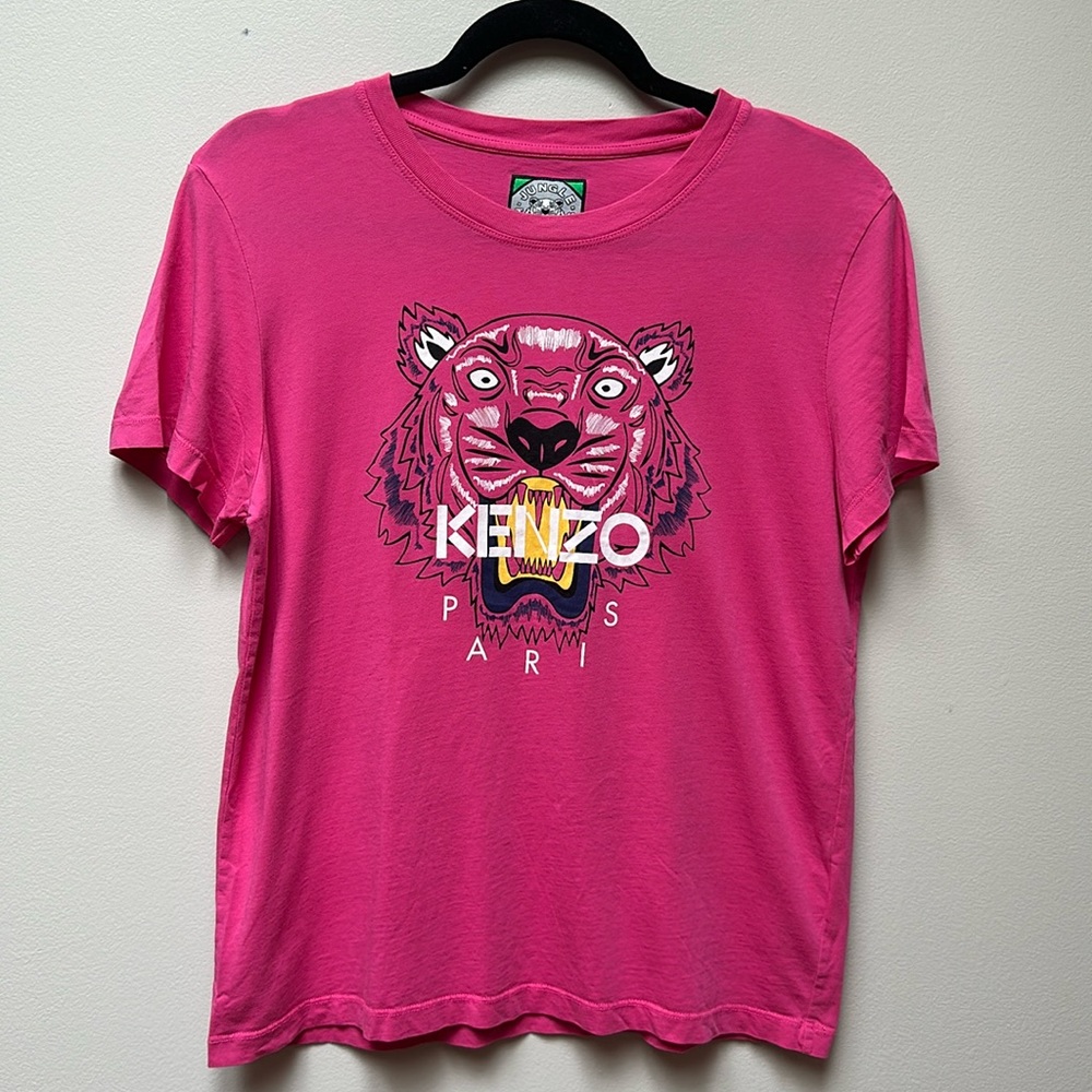 Kenzo Tiger Classic Pullover T-Shirt, Fuchsia